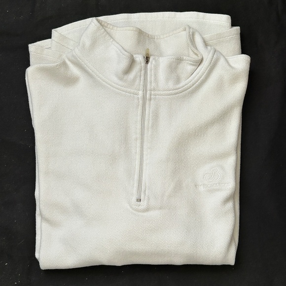 The Broadmoor Sweatshirt Mens XL Quarter Zip Resort Mock Pullover Brushed Knit - Picture 1 of 7